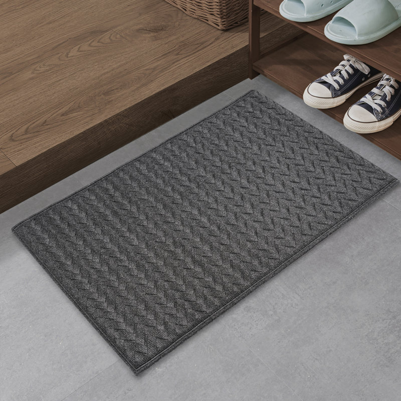 Sharada Non-Slip Doormat, Gray