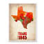 « texas aquarelle map », impression sur toile tendue-31105543