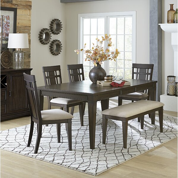 Gracie Oaks Hagood 6 - Piece Extendable Dining Set & Reviews | Wayfair