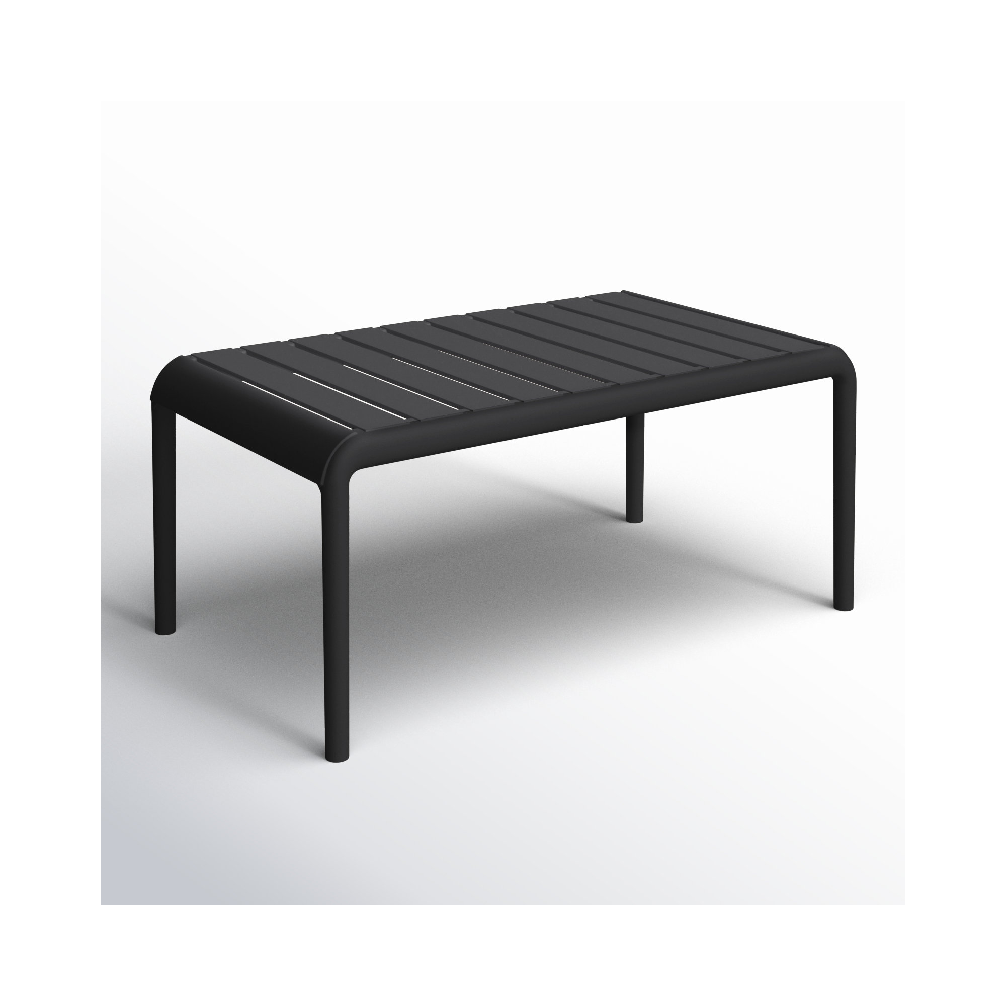 Paris 35'' Outdoor Coffee Table, Black