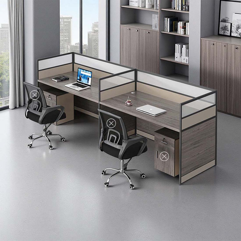 Computer Desk, Desk, Work, 2 Person Office Cubicle