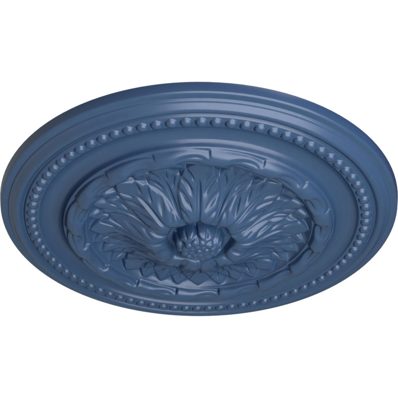 Médaillon de plafond Endurathane Chester, DO 15 3/4 po x P 1 7/8 po (convient aux auvents jusqu'à 2 1/4 po), finition Americana peinte à la main