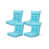 Sky Blue Polyester/Polyester Blend