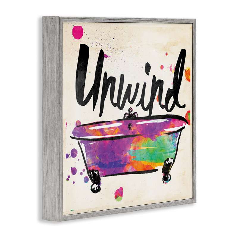 Giclée pour salle de bain «Unwind Rainbow Colors Icon» par Jace Gray, Estampe numérique Farmhouse, H 24 po x l 24 po