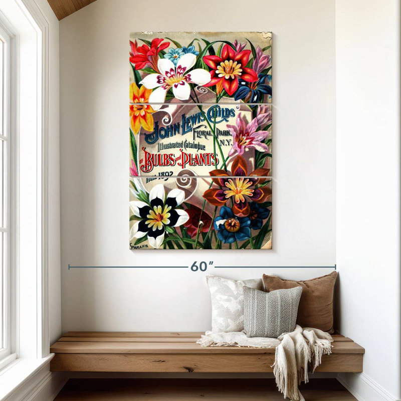 Harnek Flower Seed Catalogs II, 50" H x 32" W