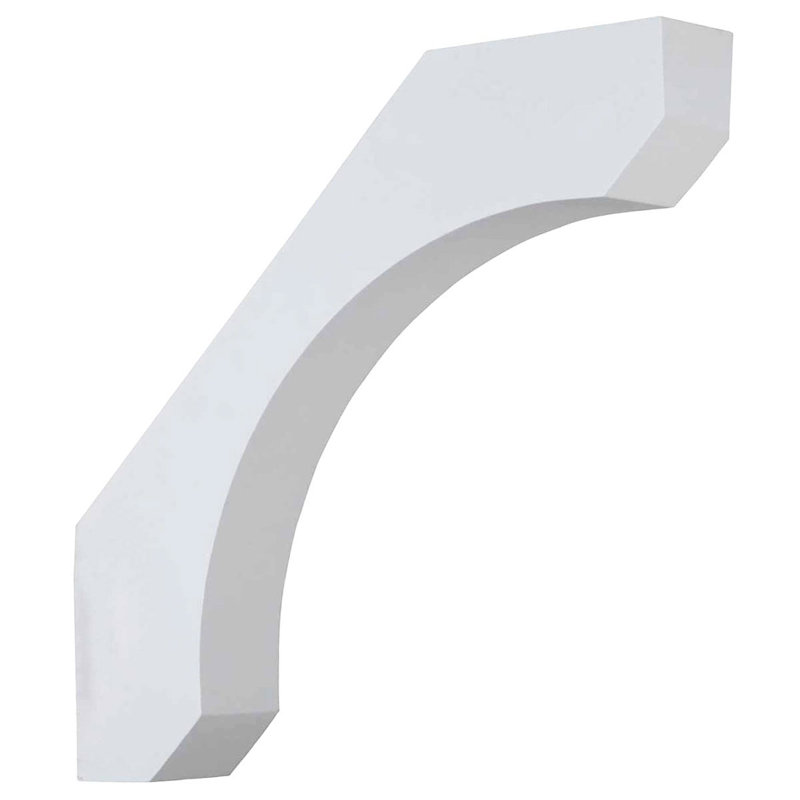 White Polyurethane Decorative 18" Bracket