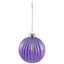 Shiny Glittered Iridescent Glass Ball Christmas Ornaments - 3" (80Mm) - Purple - 4Ct