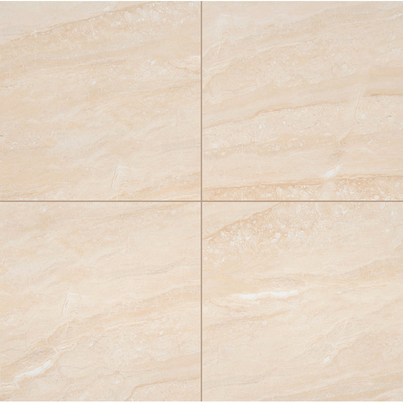 Azira 24 in. x 24 in. Stone Look Polished Porcelain Floor and Wall Tile, Aurume