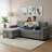 Gadalia Modern L-Shaped Sectional Sleeper Sofa with Storage Chaise, Pull-Out Bed Design – Reversible Velvet Couch for Small Spaces-20531761