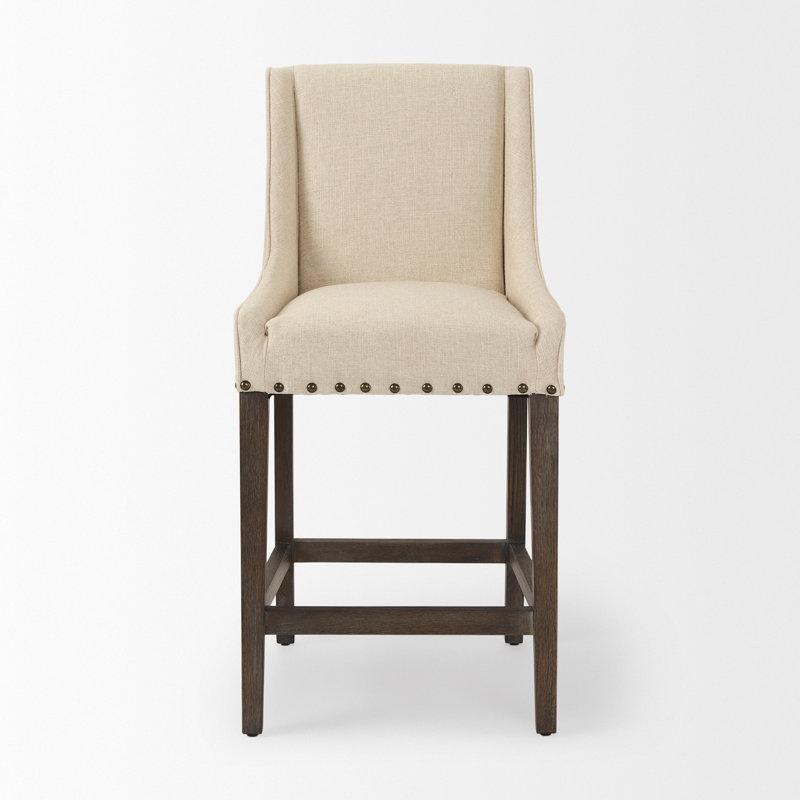 Tabouret Beachampton, Crème, Tabouret de comptoir (siège d'une hauteur de 27,5