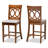 Upholstered Counter Stool with Solid Wood Frame
