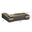 Bureau rectangulaire 110,24 "moderne minimaliste écologique brun-938788551