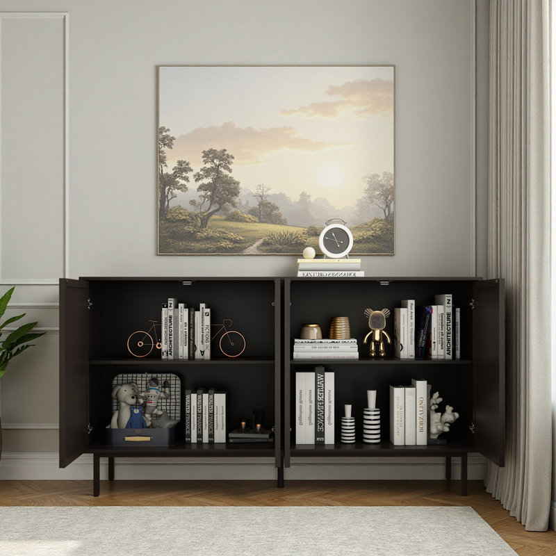 Buffet moderne en bois noir