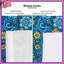 Blue Yellow Floral Pattern Window Curtains, Flowers Sheer & Blockout Curtains - 1 Panel-1564671191-1564671188