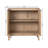 Mid-Century Modern 2 Door Storage Cabinet With Fluted Fronts-586910571
