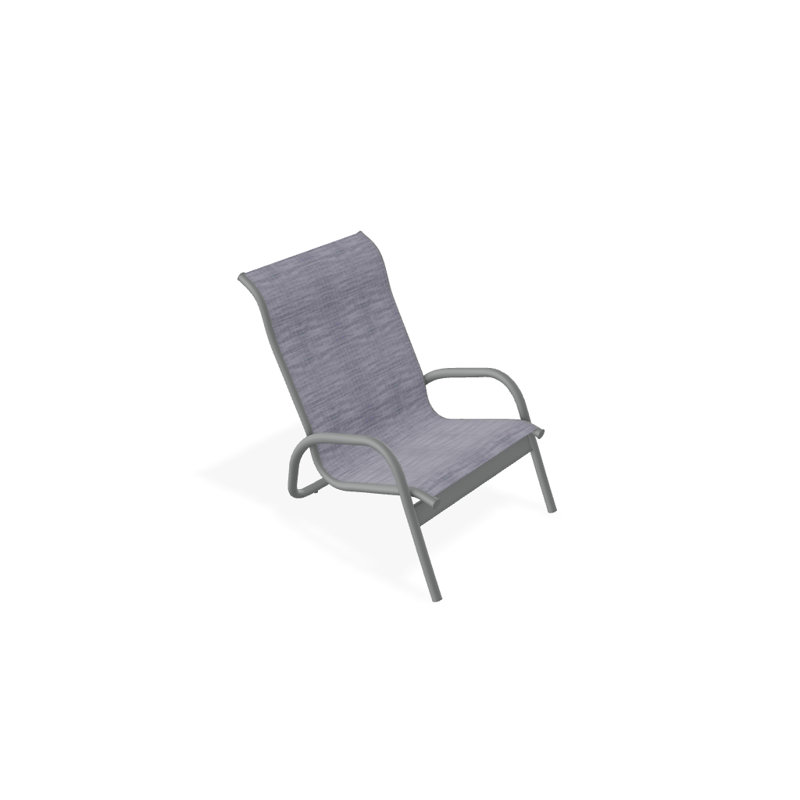 Gardenella Patio Chair, Brooks, Graphite