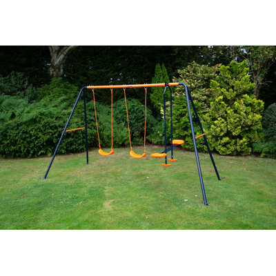 Ybarra Freeport Park Metal Swing Set with 2 Swing(s)