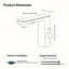 Robinet de lavabo de salle de bain blanc et chrome sans contact