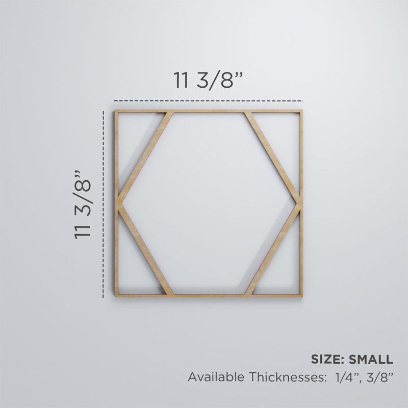 Panneaux muraux décoratifs en bois Fraser, Cerise, H 7 3/8 po x l 7 3/8 po x P 3/8 po