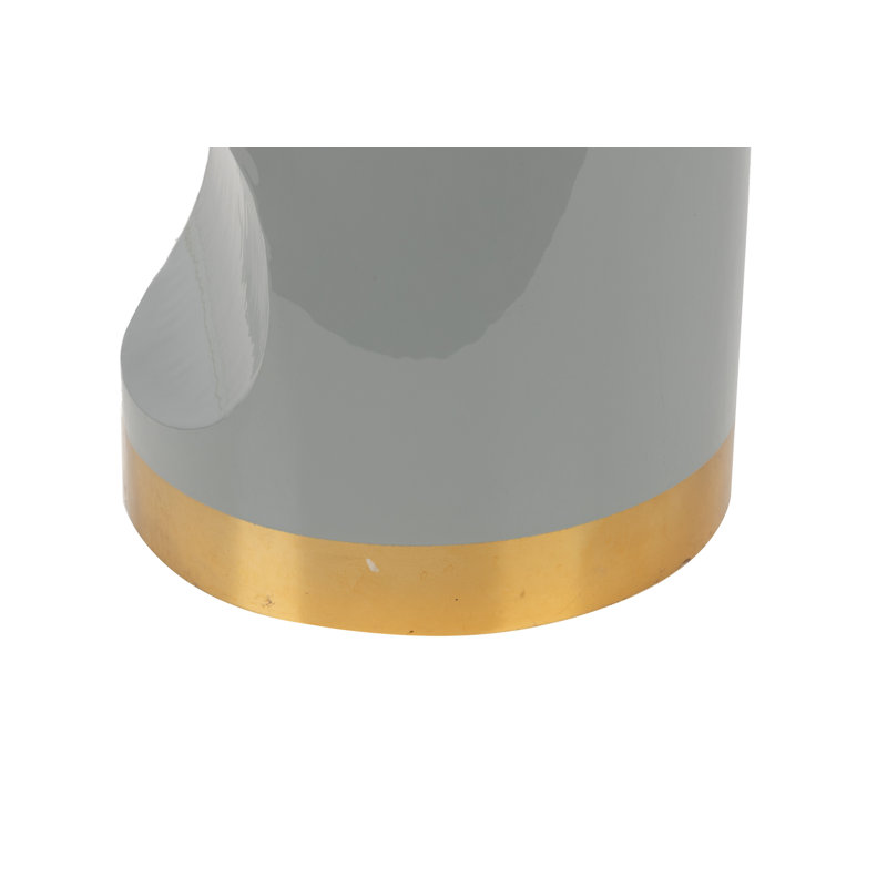 Brass Accent Stool, Green