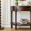 Console demi-ronde en bois massif