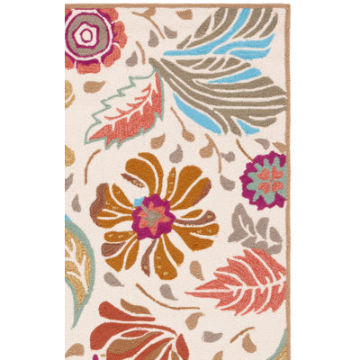 Doyle Hand Hooked Performance Floral Rug