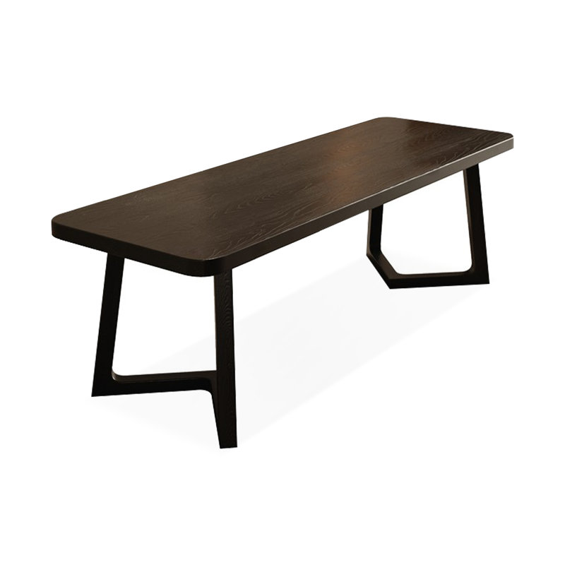 Bureau rectangulaire en bois massif, H 29,53 po x l 86,61 po x P 27,56 po