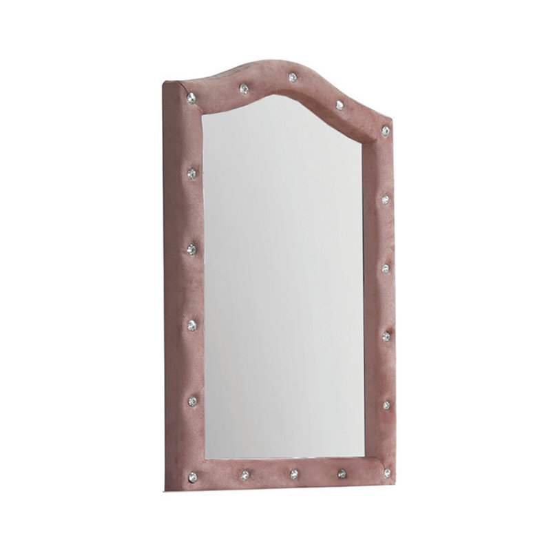 Miroir capitonné rose Rosalia