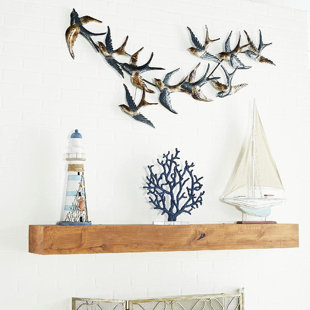 Metal Bird Flying Flock Of Wall Is Suitable For Li Traditional Landscape & Nature Wall Decor on Metal