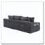 Oversized Boneless Four Seats Sofa with Cup Holder and Side Pockets-779501123