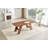 71×31.5 Inch  Wood Grain Mdf Rectangular Dining Table, Double-panel Outward Sloping Legs Modern Kitchen Table Seats 6-8 Persons For Home Dining Living Room-889645426