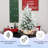 3FT Flocked Tabletop Christmas Tree With Burlap Cement Base