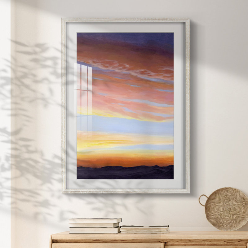 Arizona Highway - Toile tendue avec châssis, H 25,5 po x l 17,5 po, Blanc