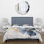 Ensemble de housse de couette bleu et blanc Hibiscus Tropical Harmony Flowers I - Floral-1836832663
