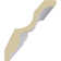 Échantillon - Moulure couronne Endurathane Jackson, H 3 5/8 po x P 3 1/4 po x F 5 po x L 12 po, (répétition 1 5/8 po)
