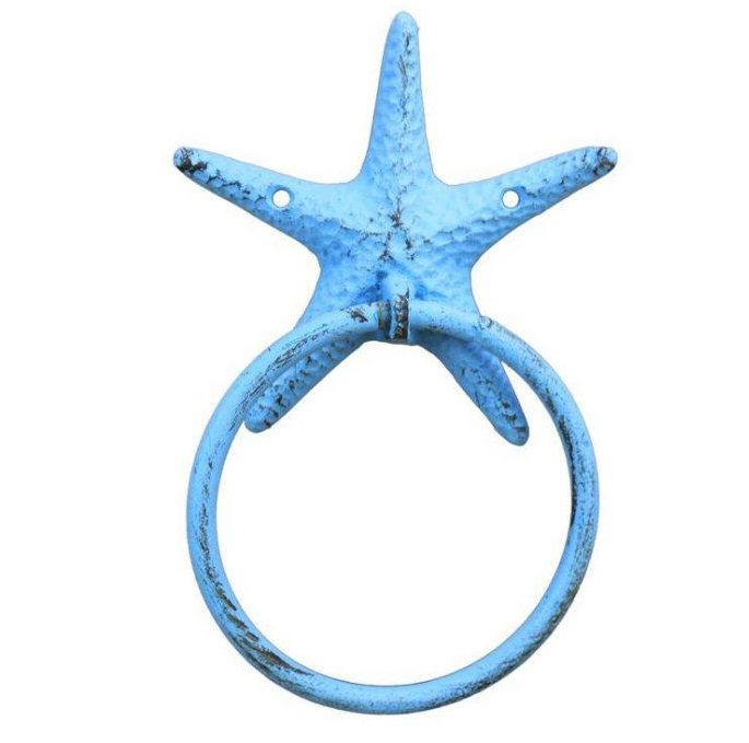 Anneau à serviette Wetzel Starfish, Bleu pâle