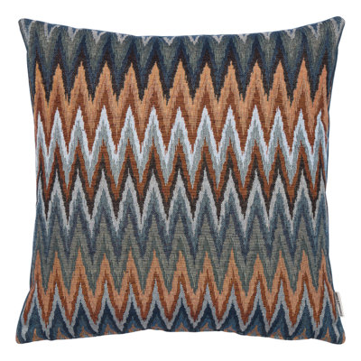 Zigzag Woven Cushion with Fibre Filler 