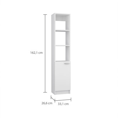 Geisz Freestanding Linen Cabinet