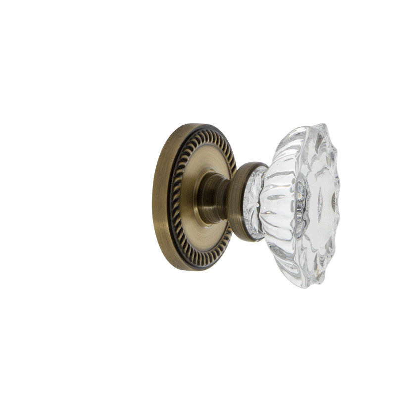 Figurine simple Grandette Newport Rosette, Nickel satiné