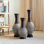 Ensemble de 3 vases de sol modernes en PVC, durables et élégants pour rehausser la décoration intérieure et ajouter de l'élégance à n'importe quelle pièce