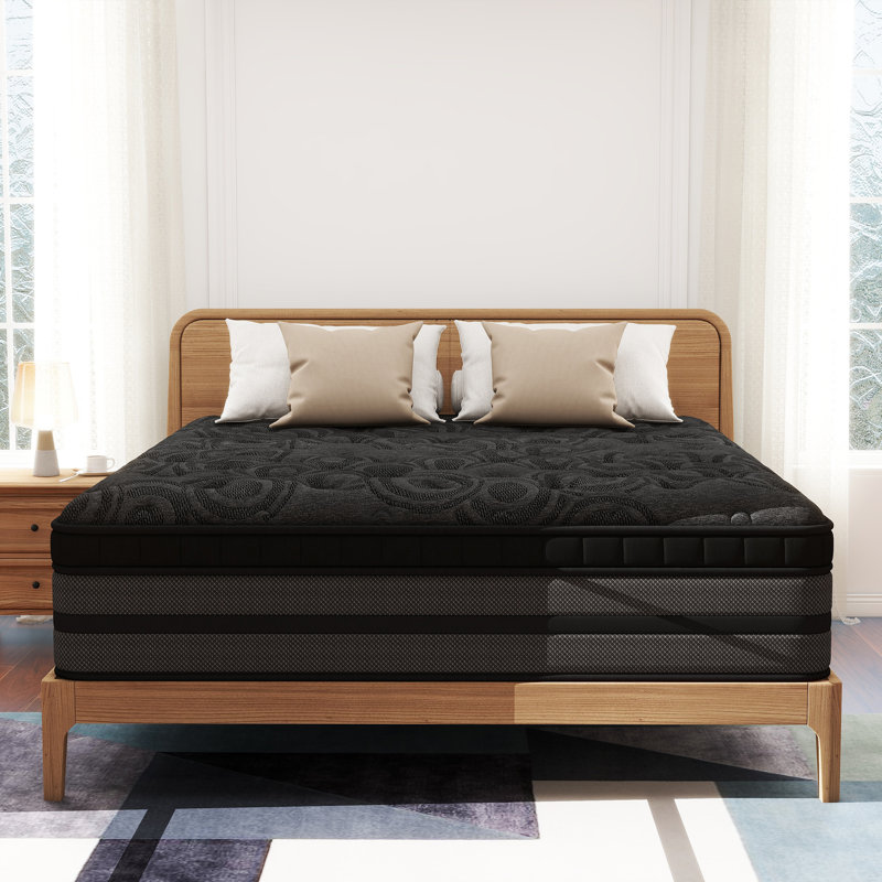 Sinegal Luxury 12" Medium-Firm Hybrid Mattress - Gel Memory Foam & Anti-Static Breathable Cover, 12", Queen