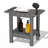 HDPE Waterproof Shower Stool – All-Weather Indoor/Outdoor Bench with Storage Shelf – Multipurpose Leg Shaving Seat & Side Table-1962038835