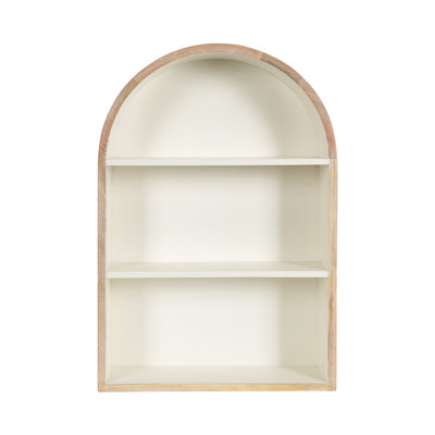 Arcott Wood Arched Wall Storage Shelf