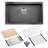 32.5" L x 19" W Undermount Kitchen Sink Rinse Drying Rack Grid Strainer Cutting Board-91895885