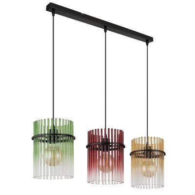 Decole 3 - Light Matte Black Pendant