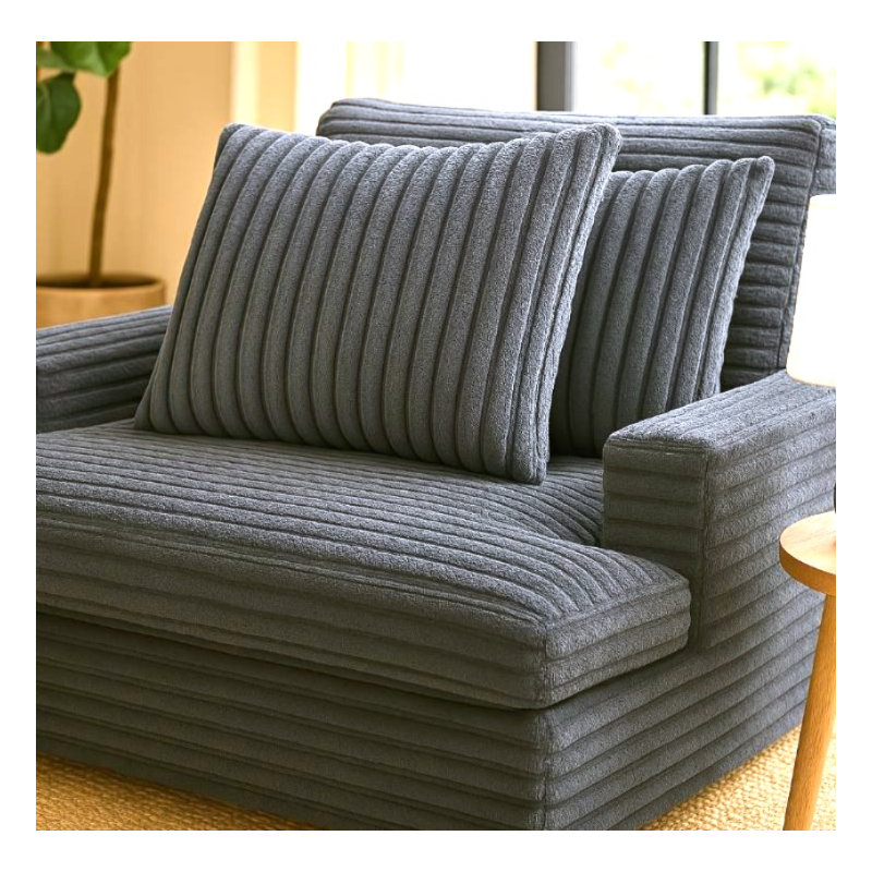 Fauteuil Man Wah Presley, Gris foncé