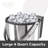 Insulated Ice Quart Stainless Steel