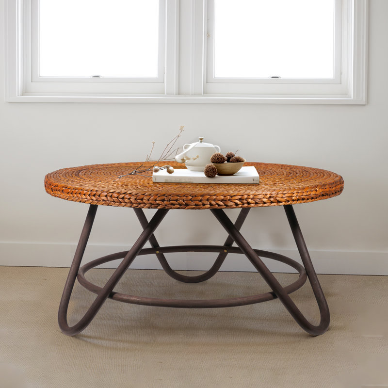 Darrie Seagrass Round Coffee Table