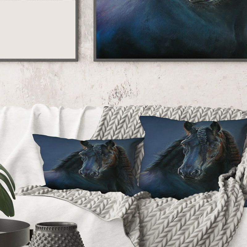 Housse et insert de coussin carré Frisian, 18" x 18"