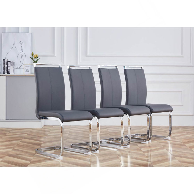 Chaise Maydell, Argent argent, 2, Gris foncé